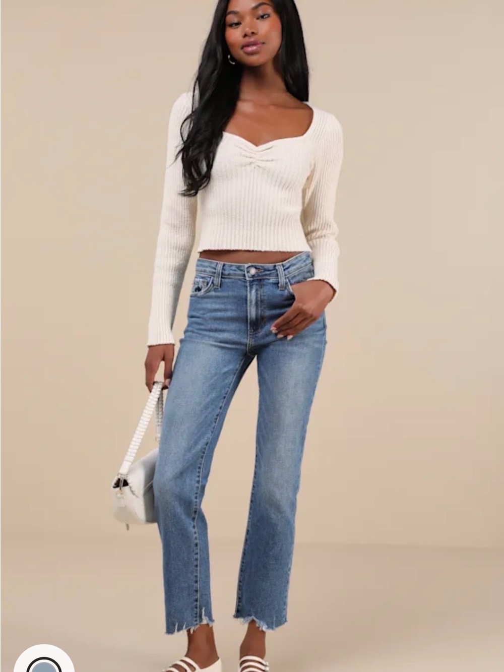 Roaming Wild Medium Wash High-Waisted Straight-Leg Jeans